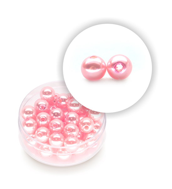 Perla pastello (10 g circa) 8 mm ø - Rosa chiaro
